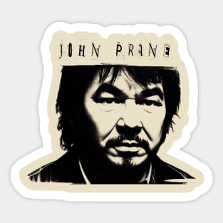 John Prine --- Retro 70s Style Sticker